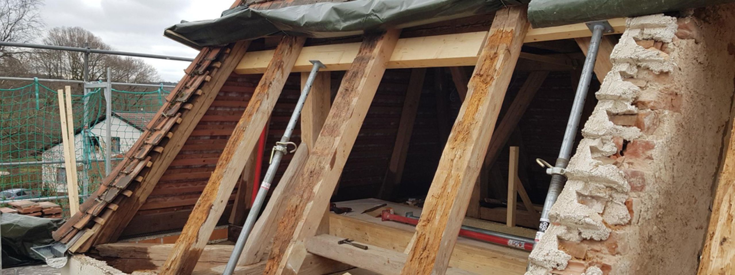 Restaurierung des Dachstuhls der Kirche St. Margareth in Großnöbach